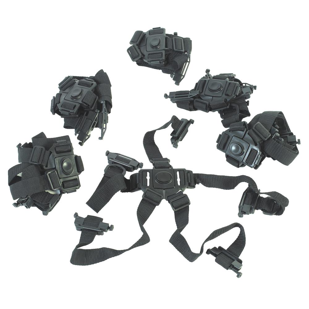 Bye-Bye® Bus Black Seat Harness - Set of 6. Picture 2