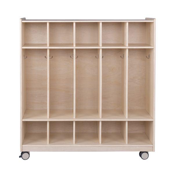 Mobile 5-Section Locker with Shoe Storage - RTA. Picture 2