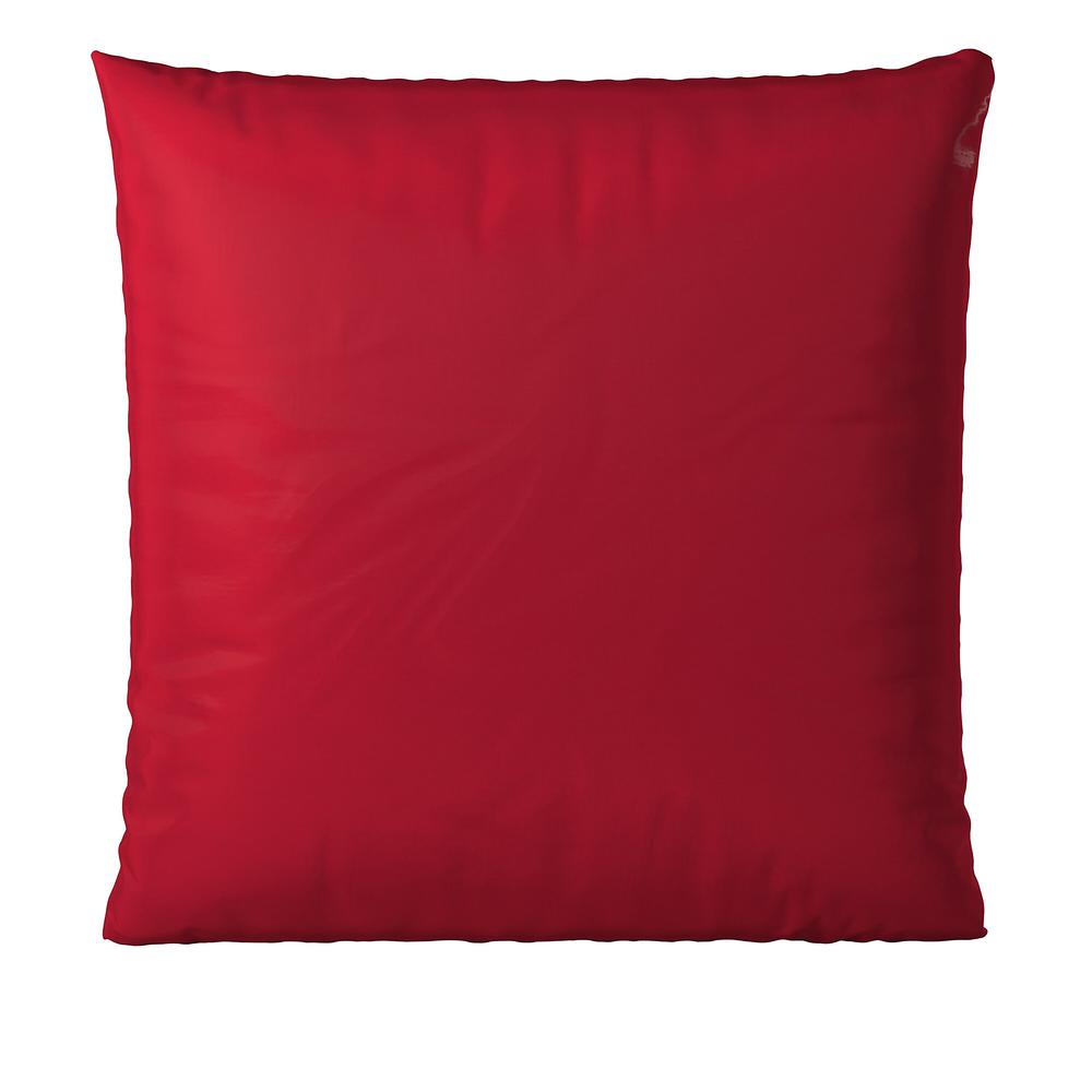 Children's Factory Foam-filled Square Floor Pillow - 27" x 27", Red. Picture 3
