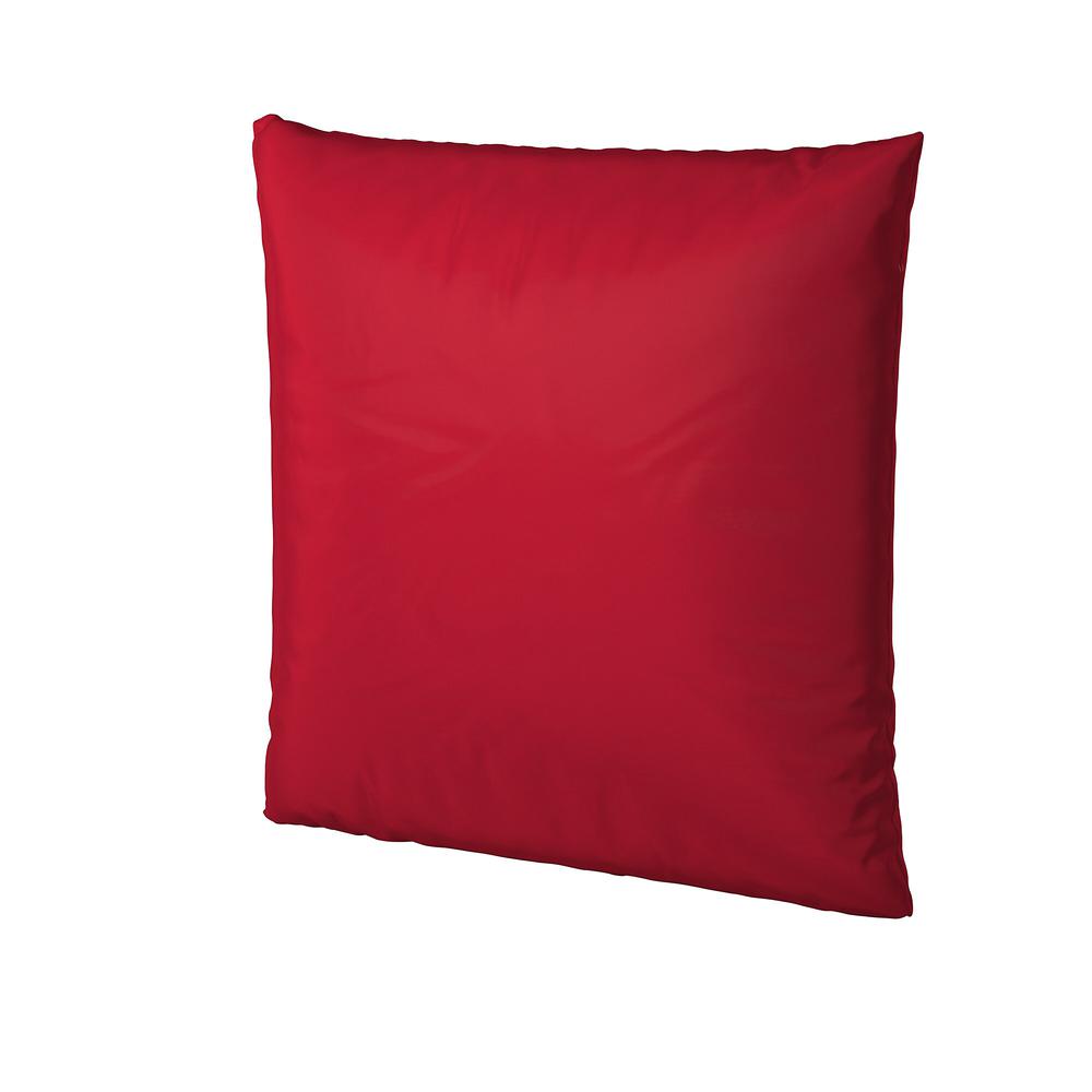 Children's Factory Foam-filled Square Floor Pillow - 27" x 27", Red. Picture 4