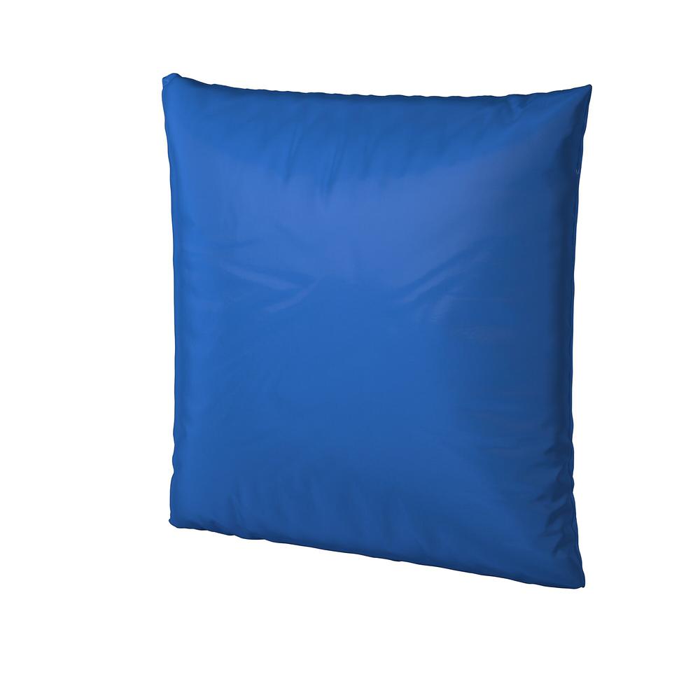 Children's Factory Foam-filled Square Floor Pillow - 27" x 27" - Foam Filling - Polyester - Square - Water Resistant, Machine Washable - Blue - 1Each. Picture 4