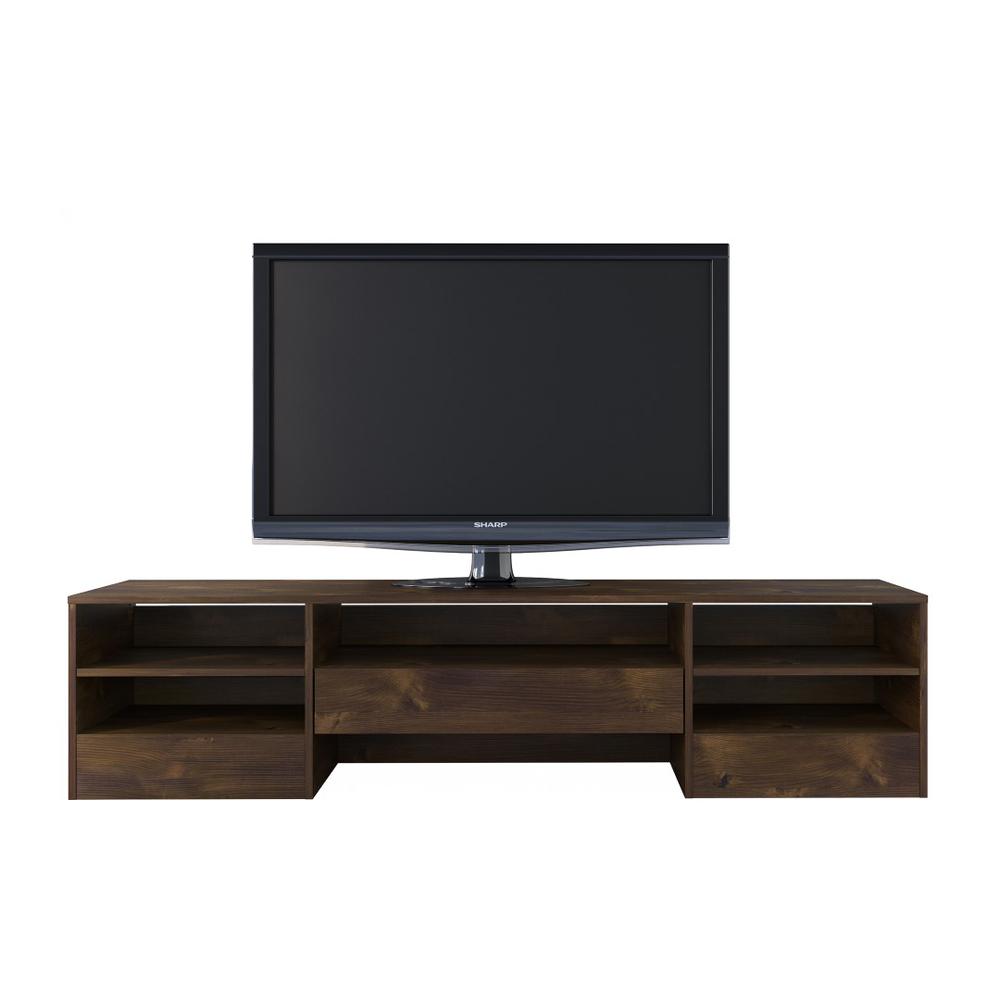 72-Inch Tv Stand With A Drawer, Truffle. Picture 2