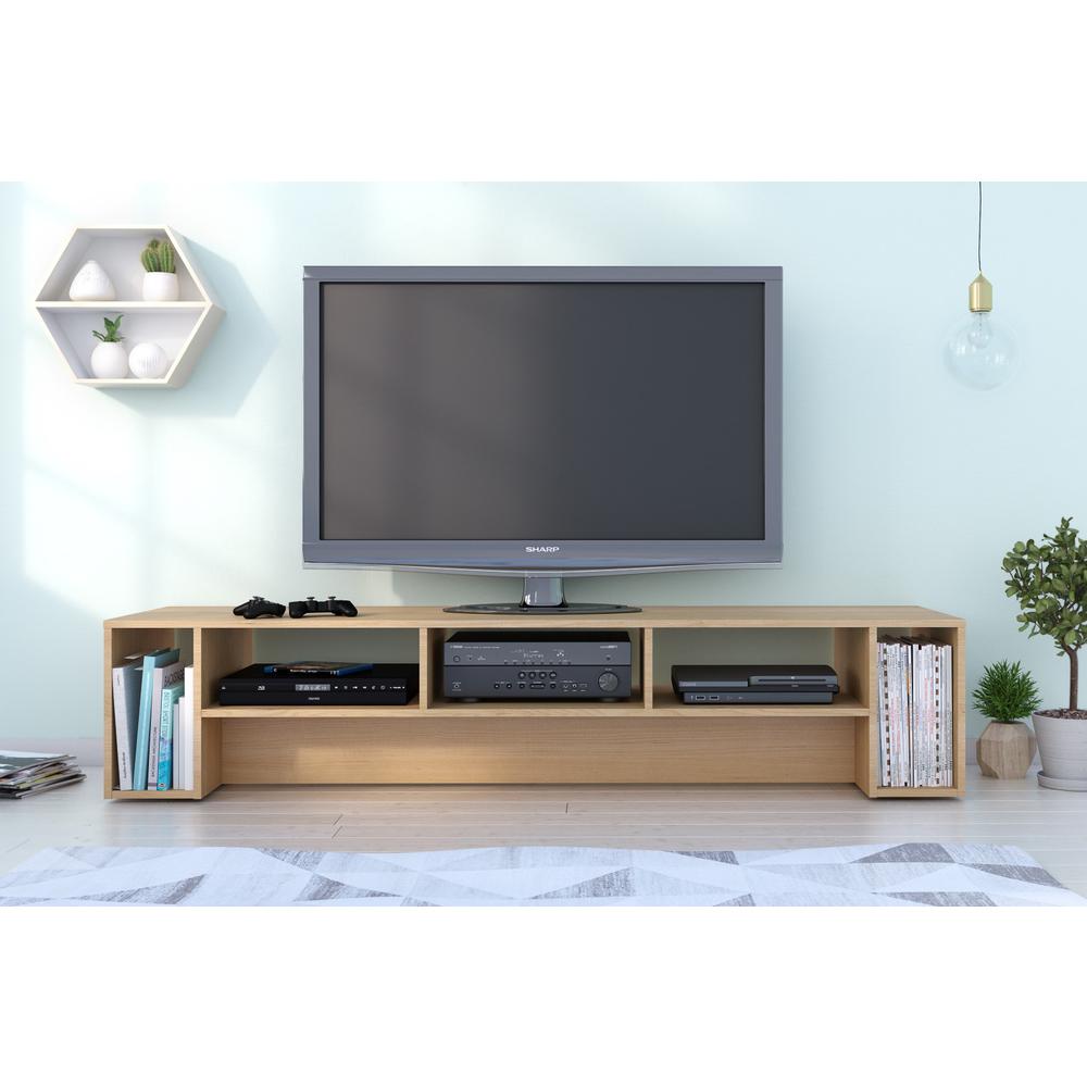 72-Inch Tv Stand, Natural Maple. Picture 2