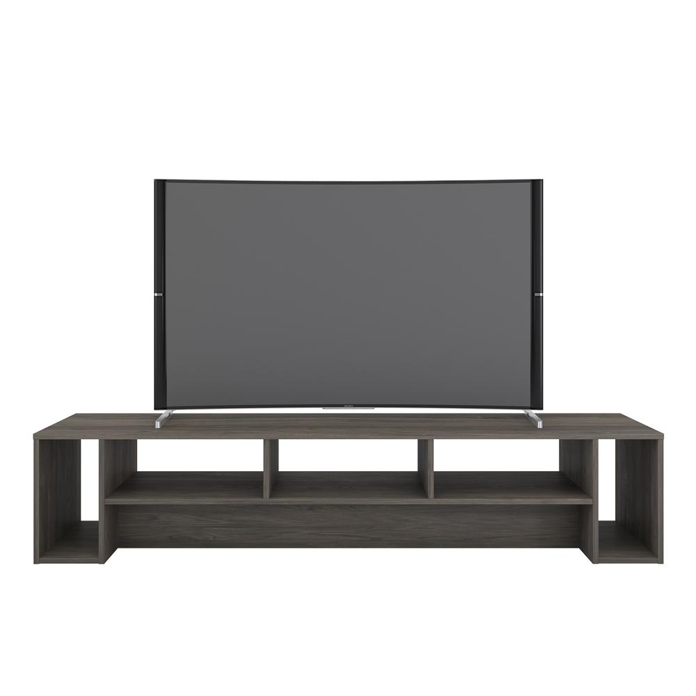 72-Inch Tv Stand, Bark Grey. Picture 1