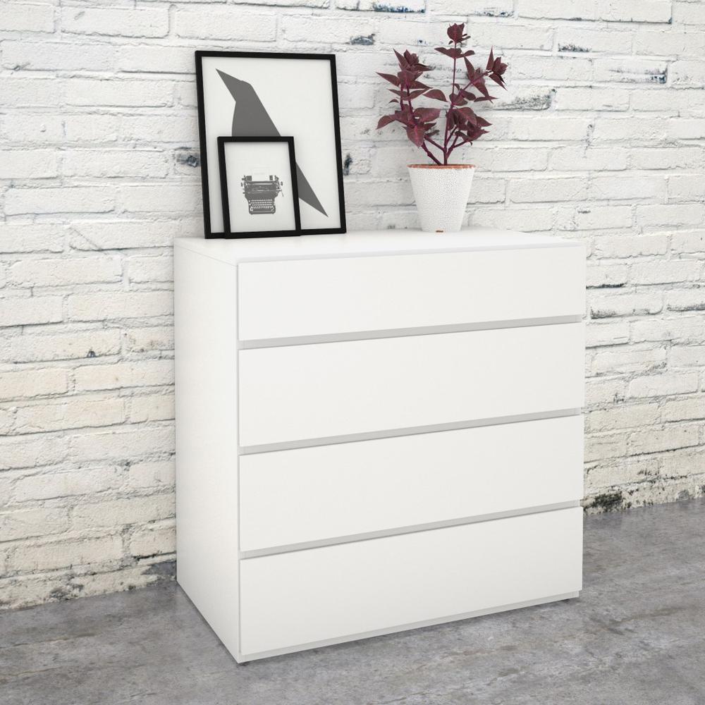 4-Drawer Dresser Chest, White. Picture 2