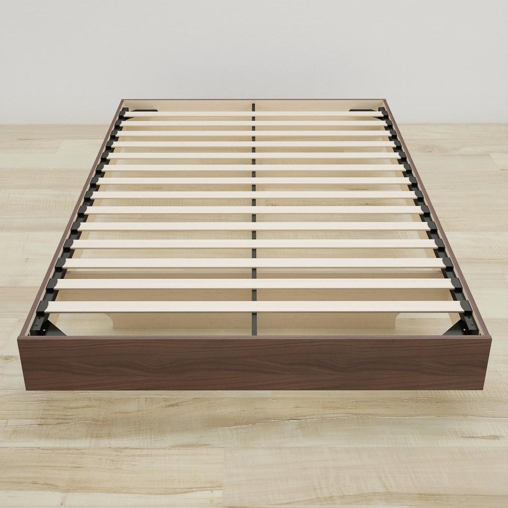 Platform Bed Frame, Full|Walnut. Picture 3