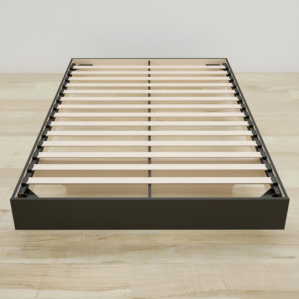 Platform Bed Frame, Queen|Black. Picture 4