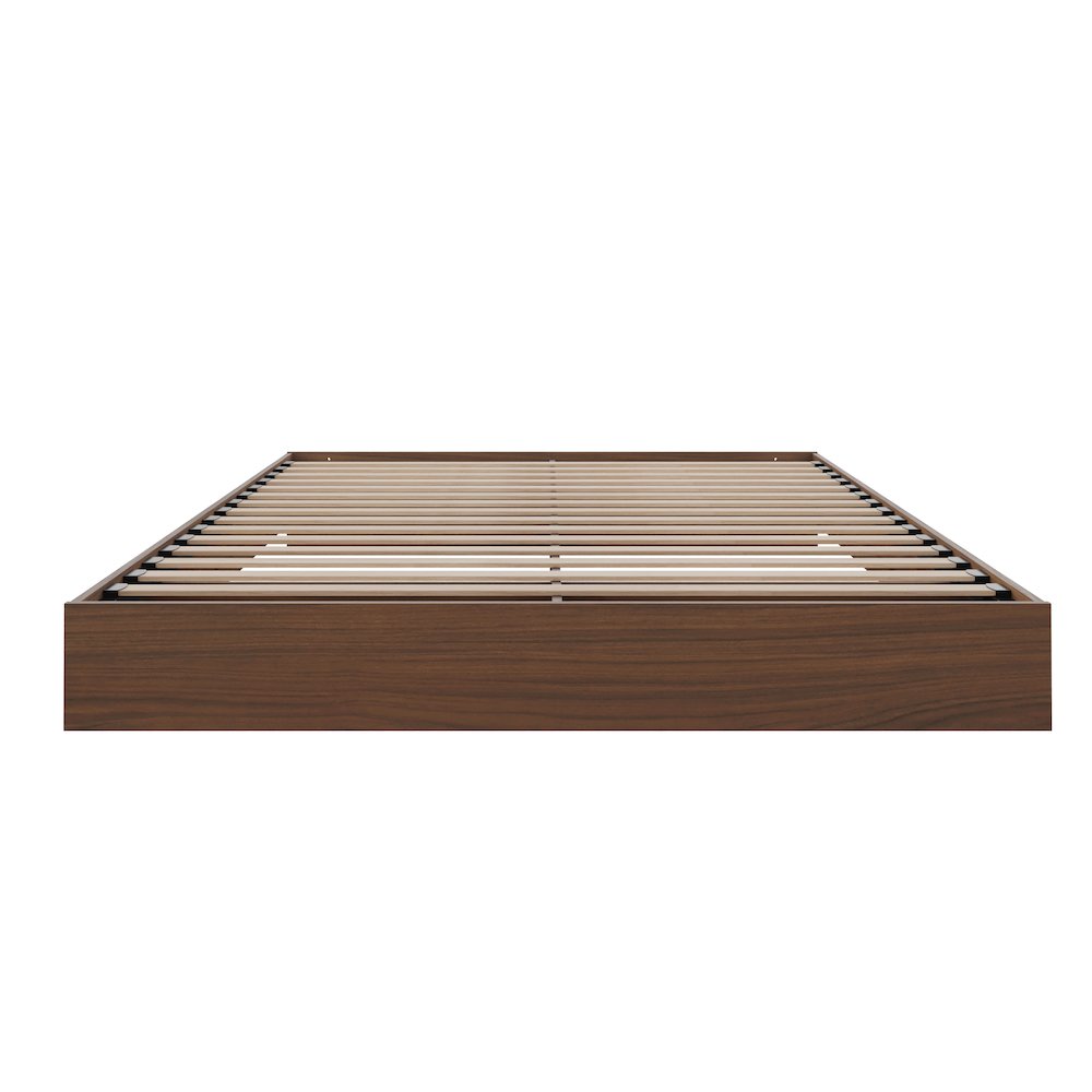 Platform Bed Frame, Queen|Walnut. Picture 3