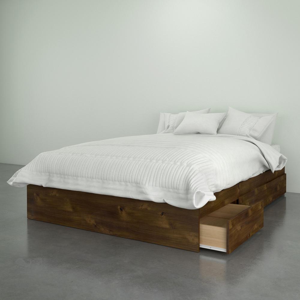 3-Drawer Storage Bed Frame, Full|Truffle. Picture 2