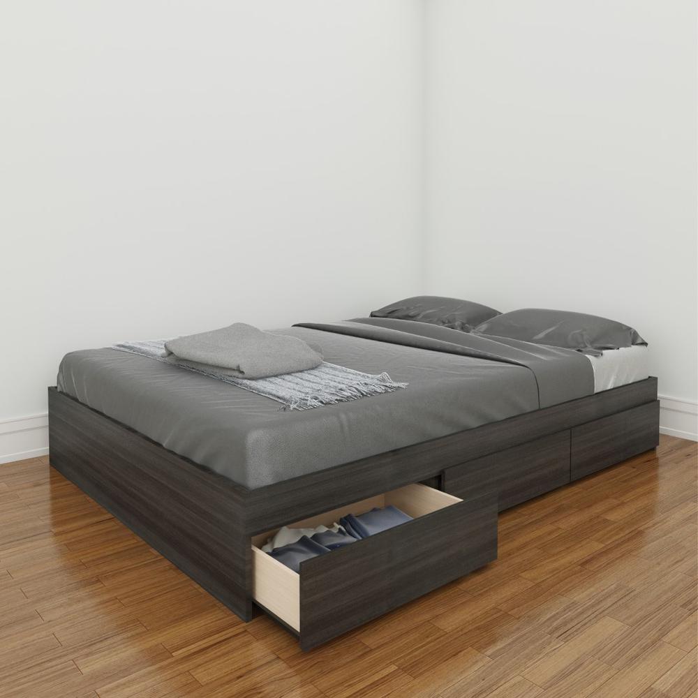 3-Drawer Storage Bed Frame, Full|Ebony. Picture 6