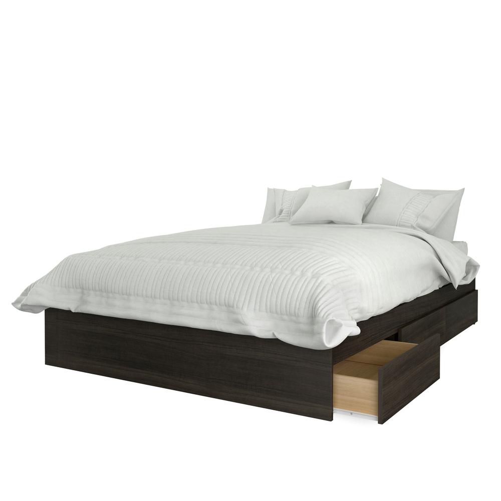 3-Drawer Storage Bed Frame, Full|Ebony. Picture 1