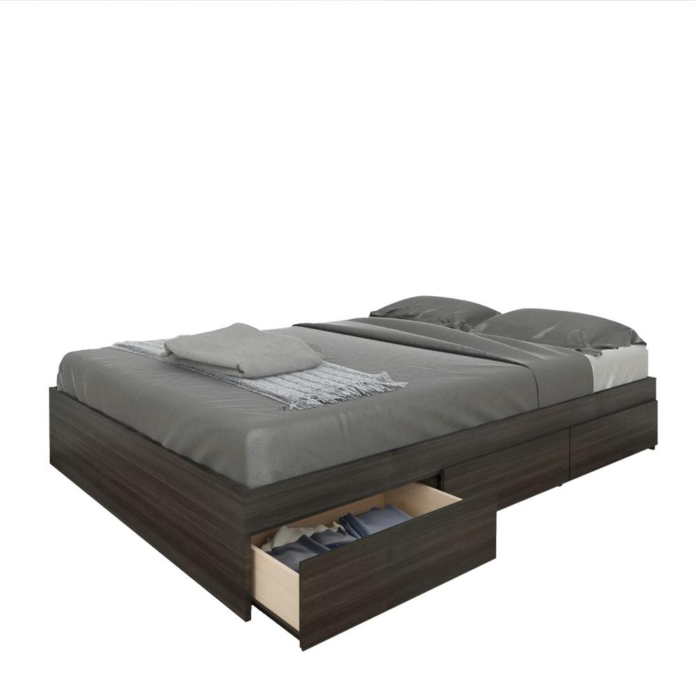 3-Drawer Storage Bed Frame, Full|Ebony. Picture 3