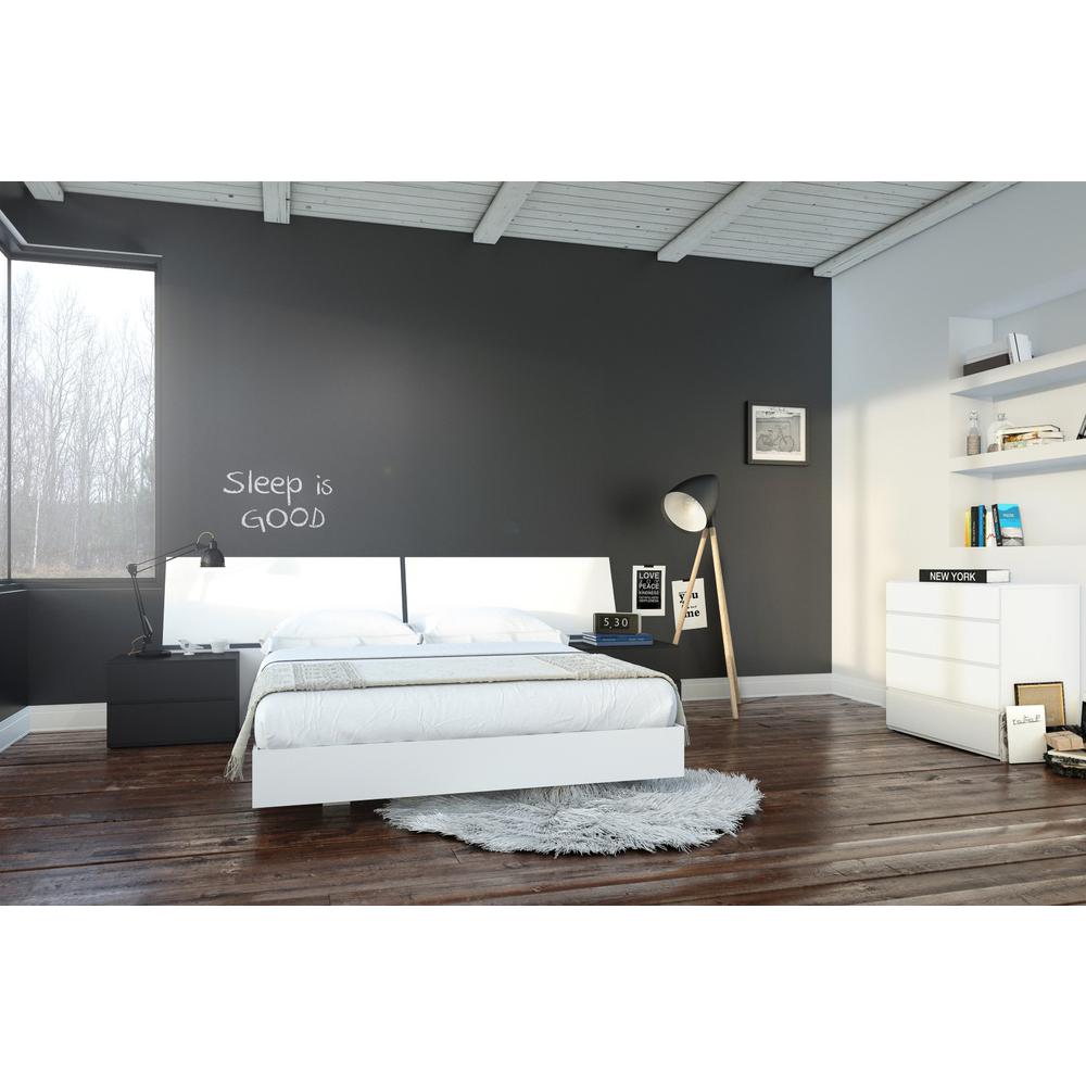 5-Piece Bedroom Set With Bed Frame, Headboard, Nightstands & Dresser, Queen. Picture 5