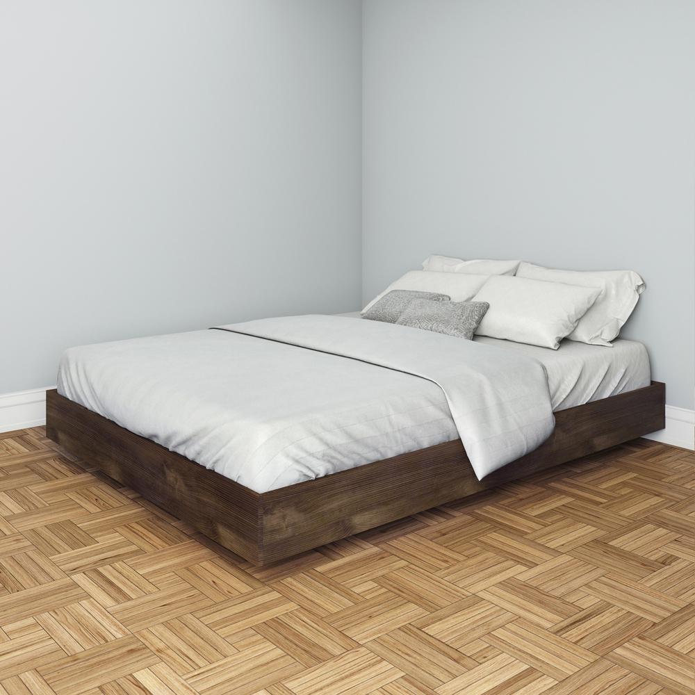 Platform Bed Frame, Queen|Truffle. Picture 2