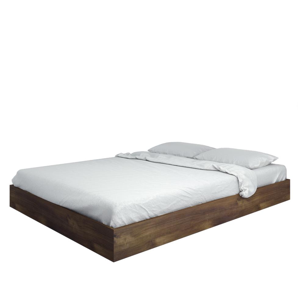 Platform Bed Frame, Queen|Truffle. Picture 1