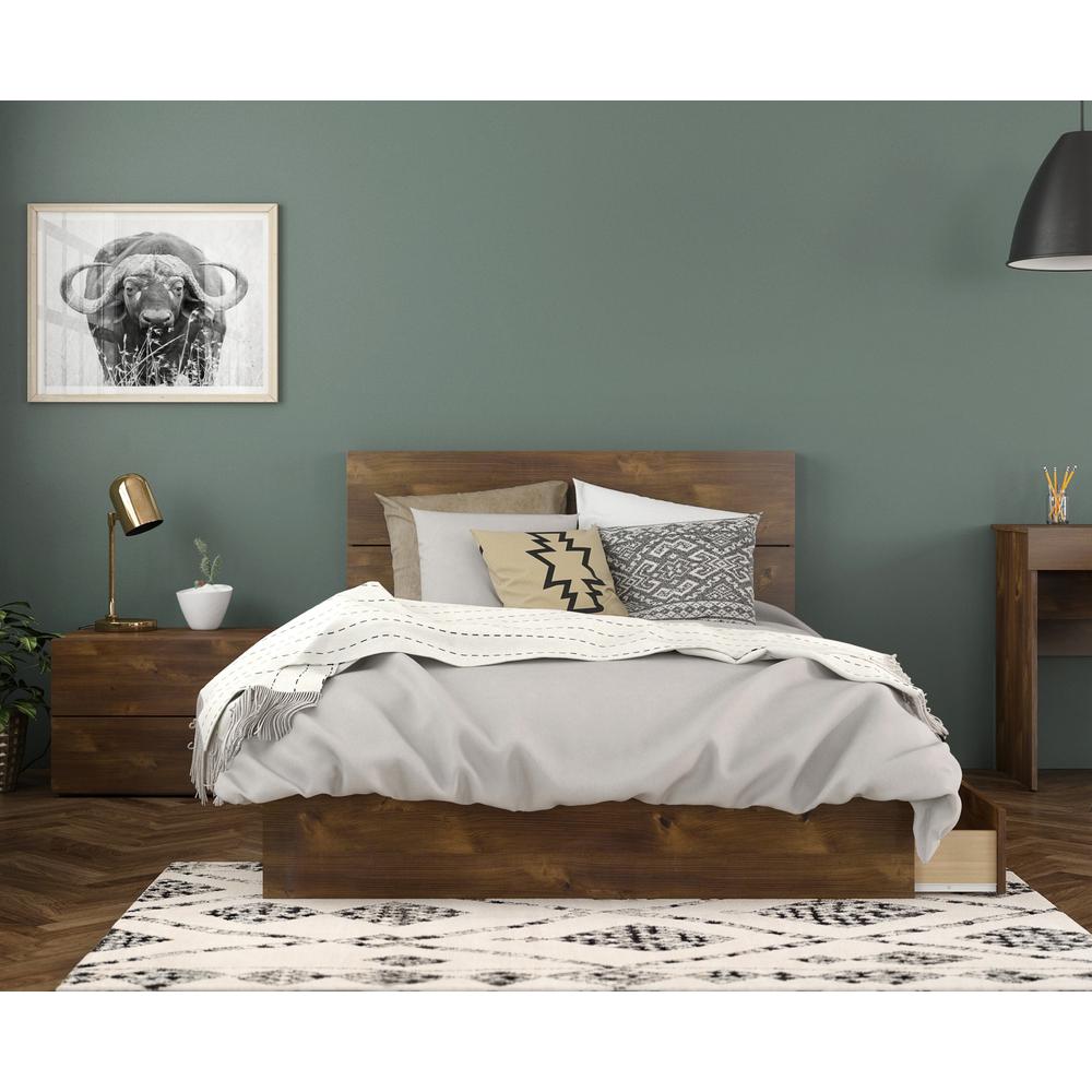 3-Piece Bedroom Set With Bed Frame, Headboard & Nightstand, Full|Truffle. Picture 4