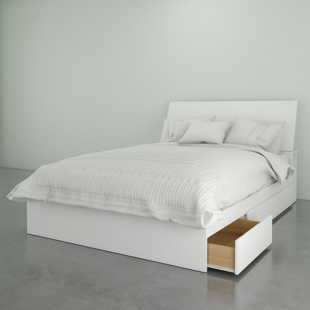 Nexera 2 Piece Full Size Bedroom Set, White. Picture 3