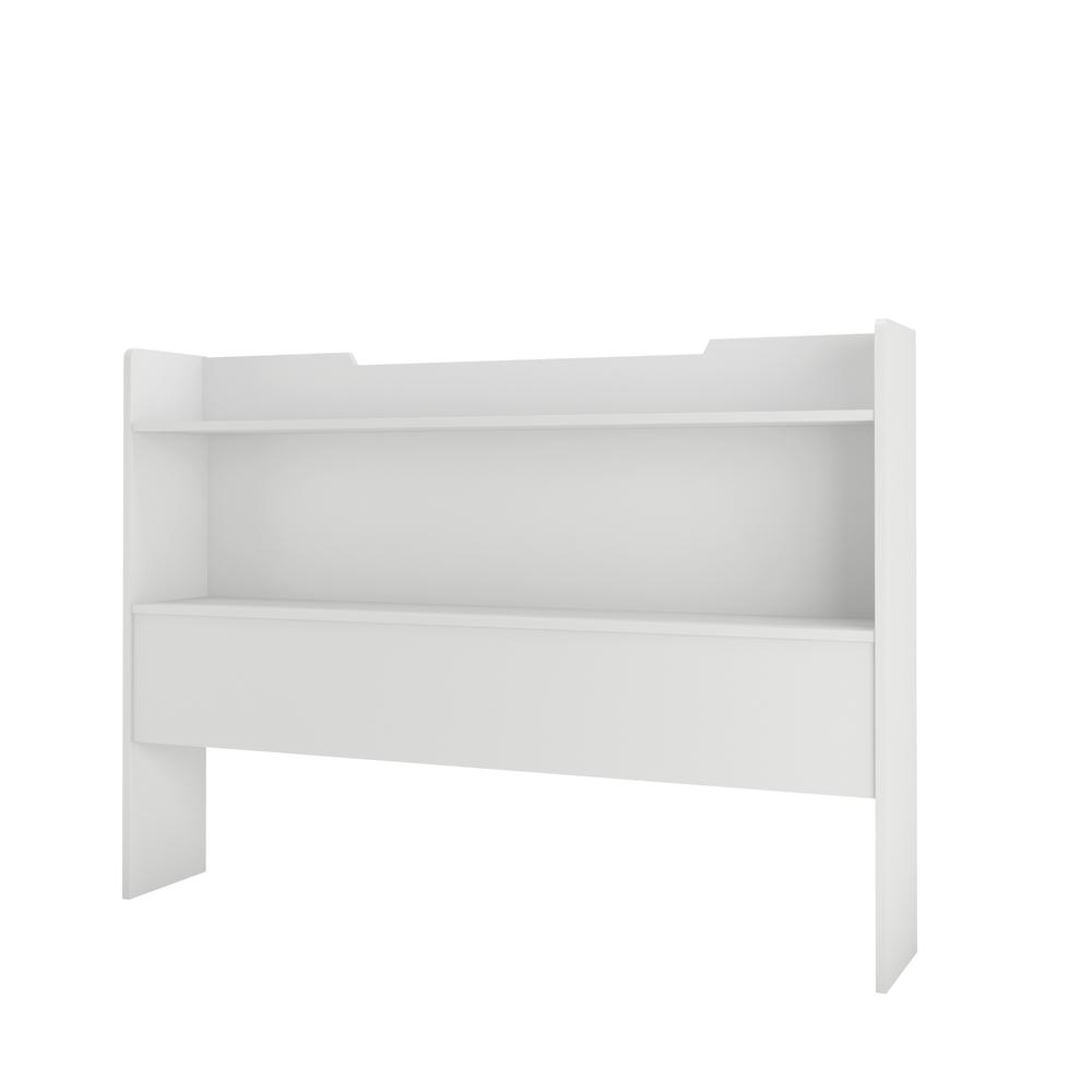 4-Piece Bedroom Set With Bed Frame, Headboard, Nightstand & Dresser, Full|White. Picture 2