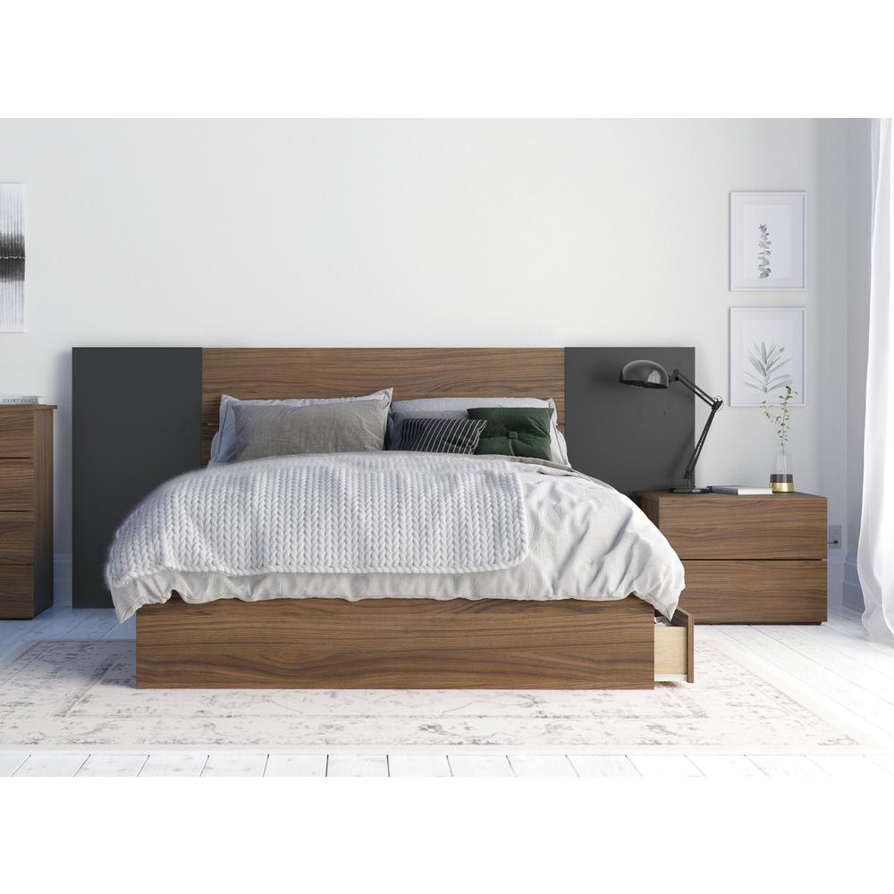 4-Piece Bedroom Set With Bed Frame, Headboard, Extension Panels. Picture 4