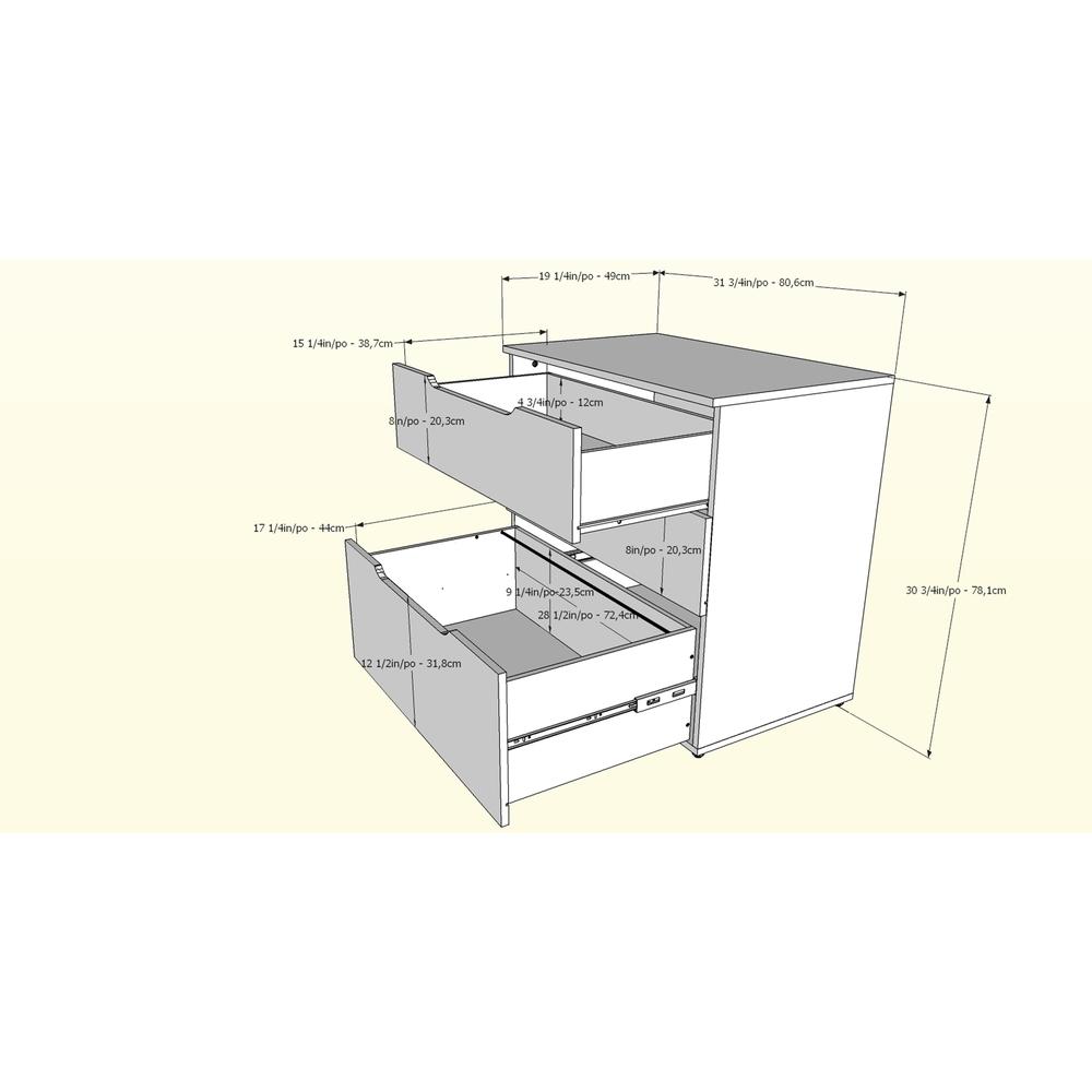 Multi-Purpose Storage Office Storage And Filling Cabinet, White. Picture 5