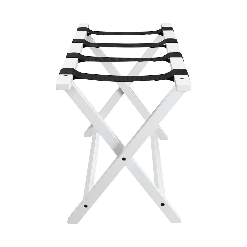 Heavy Duty 30" Extra Wide Luggage Rack - White. Picture 5