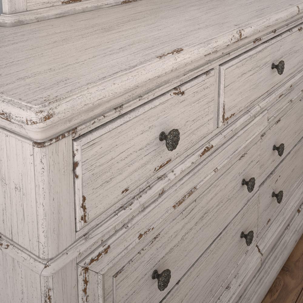 Providence Seven Drawer Dresser, Antiqued White. Picture 2