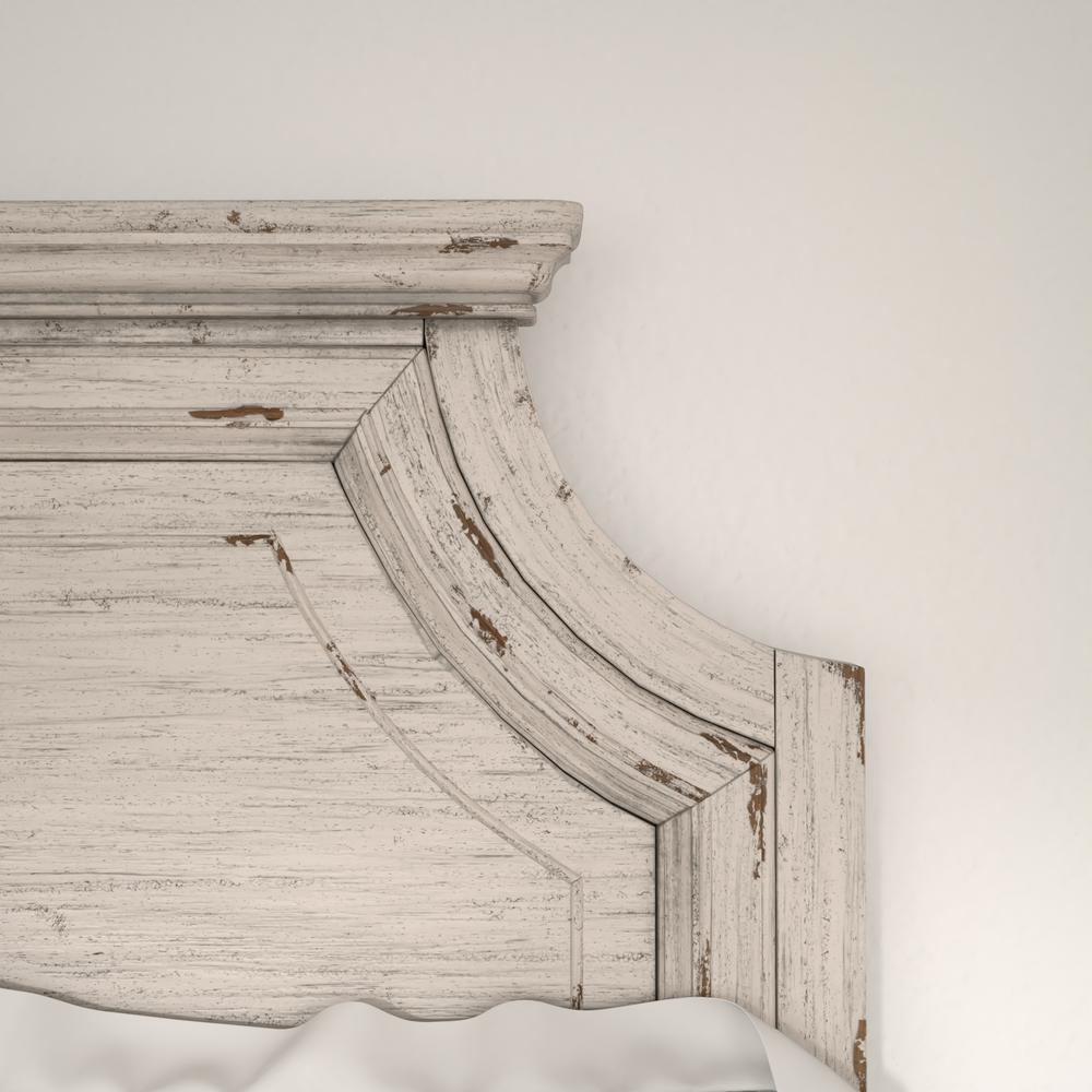 Providence Queen Bed, Antiqued White. Picture 3