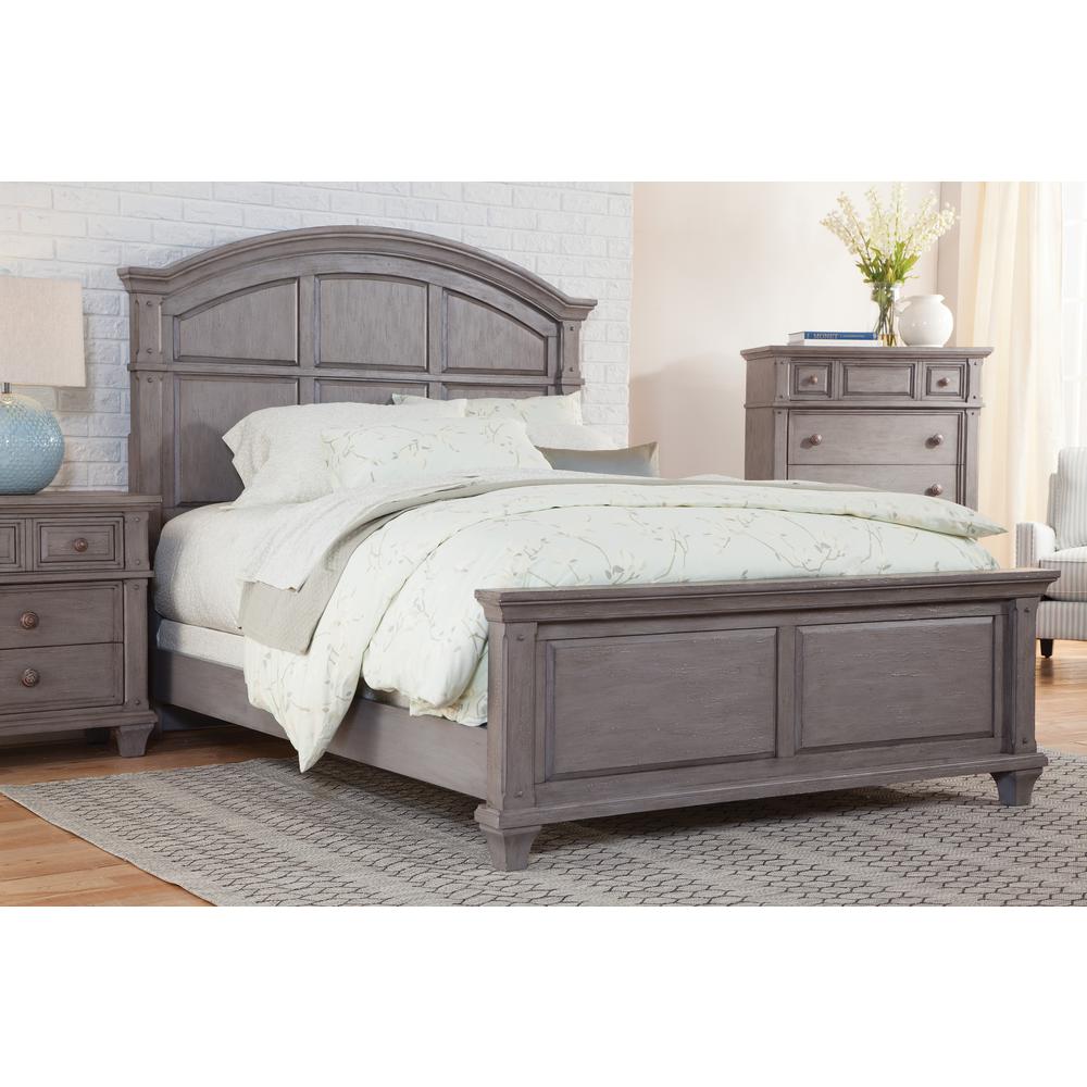 Sedona Vintage Style King Bed Heritage Gray. Picture 2