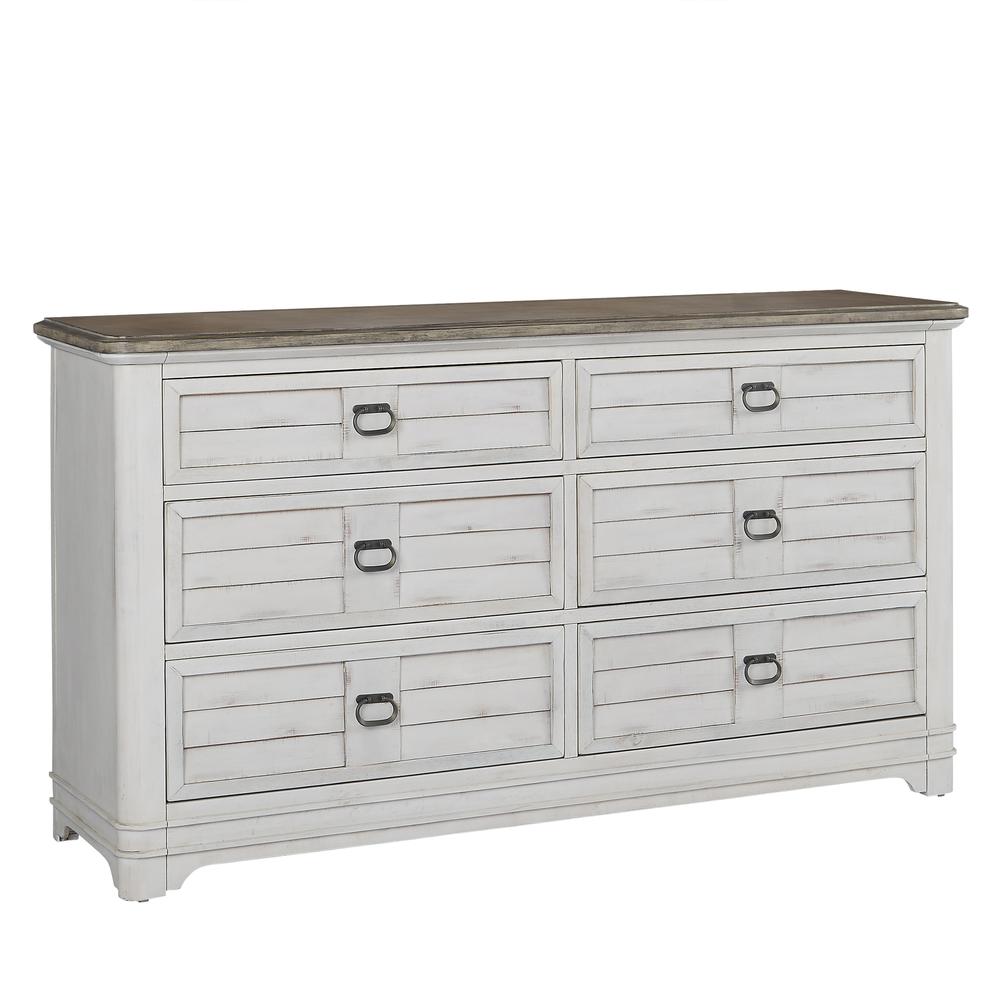 Meadowbrook Dresser - White-washed. Picture 1