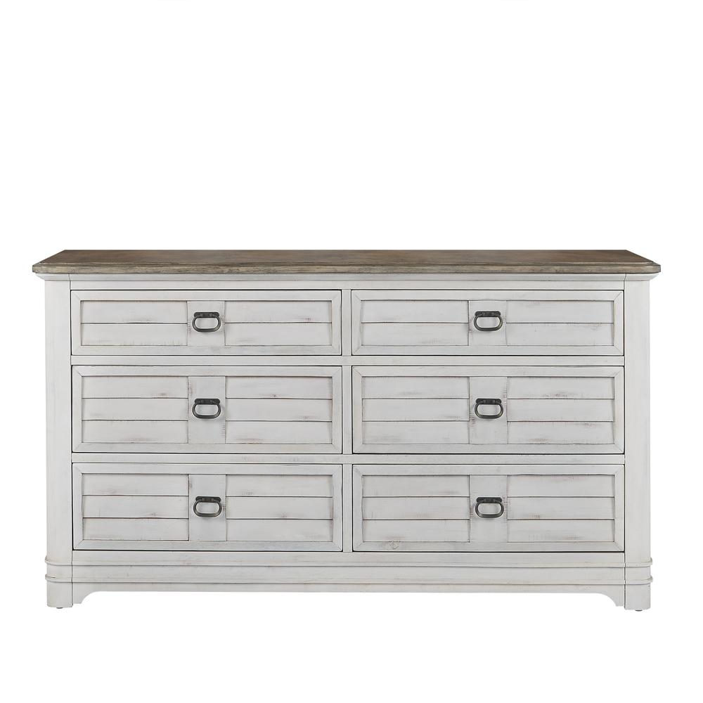 Meadowbrook Dresser - White-washed. Picture 3