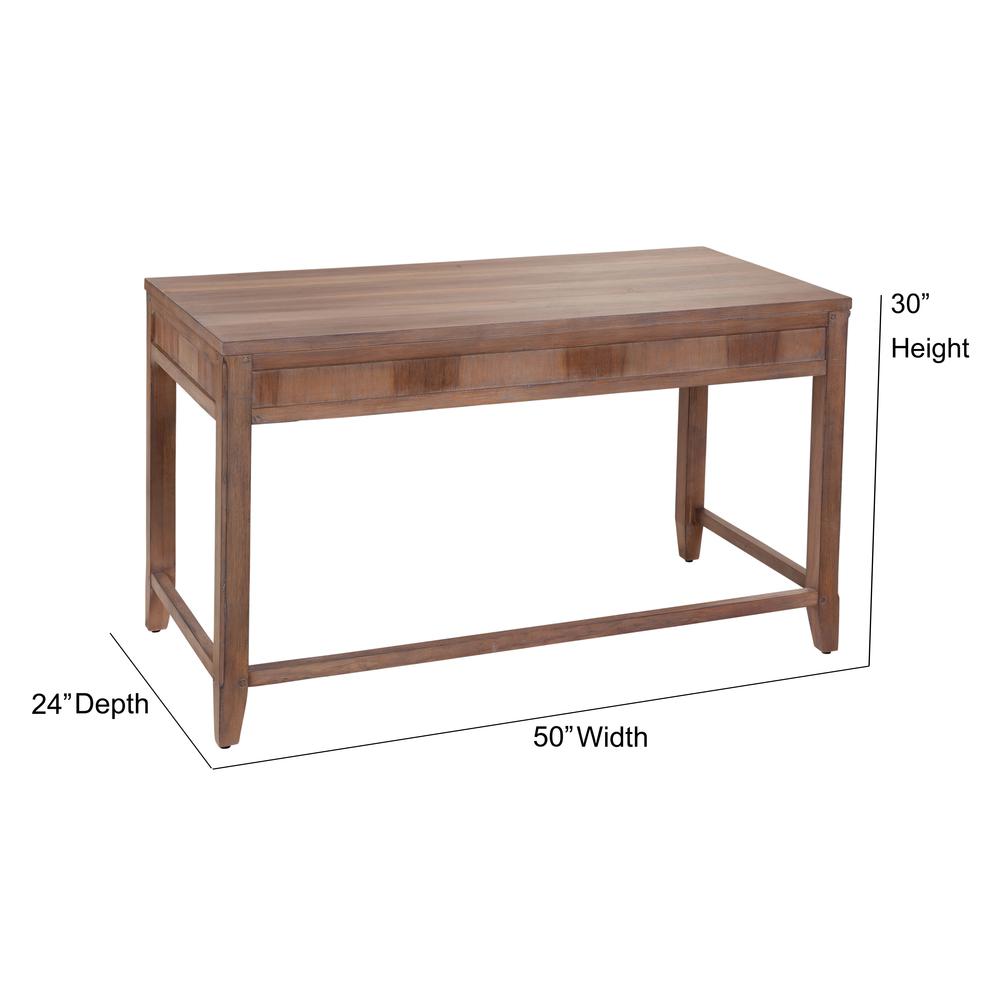 Aurora 50" Writing Desk - Weathered Grey. Picture 9