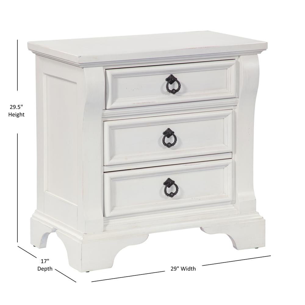 Heirloom Antique White Nightstand. Picture 5