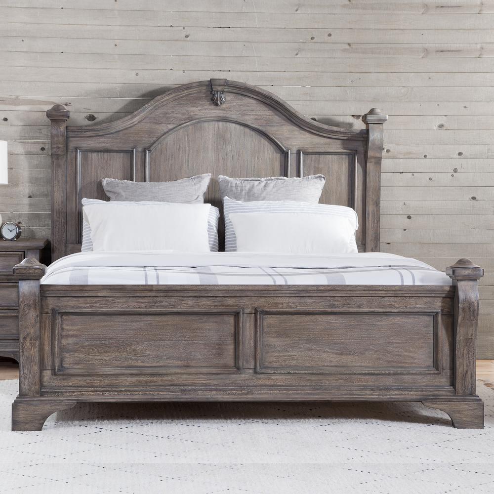 Heirloom Rustic Charcoal King Poster Bed. Picture 2