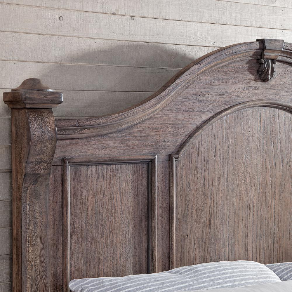 Heirloom Rustic Charcoal King Poster Bed. Picture 4