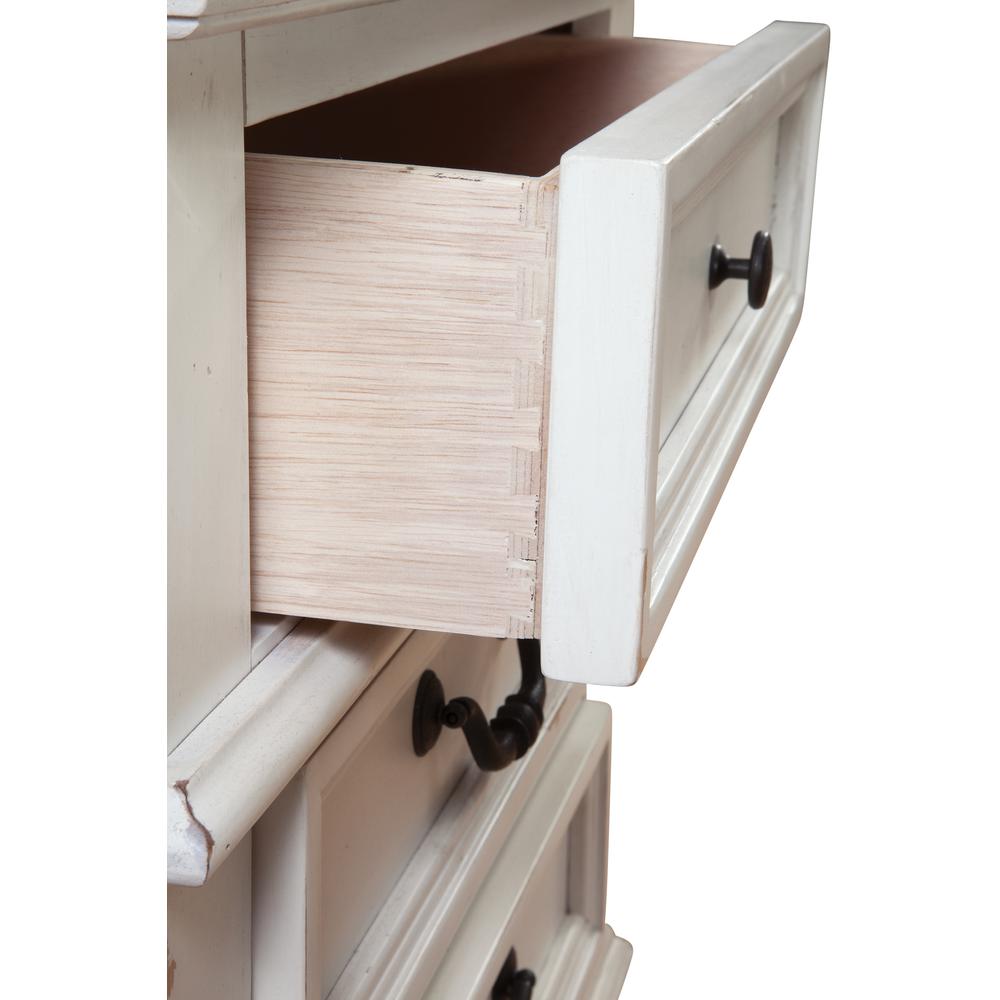 Stonebrook Antiqued White Nightstand. Picture 2
