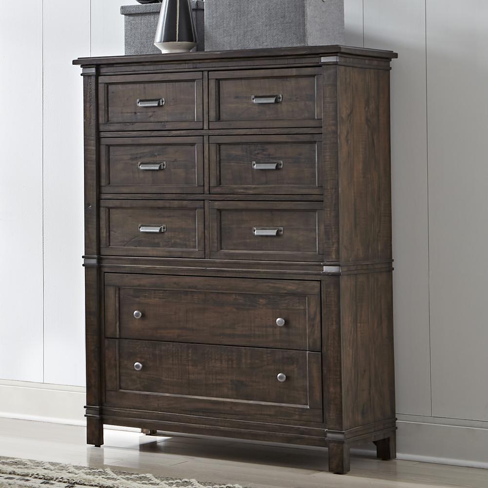 Farmwood Eight Drawer Chest. Picture 4