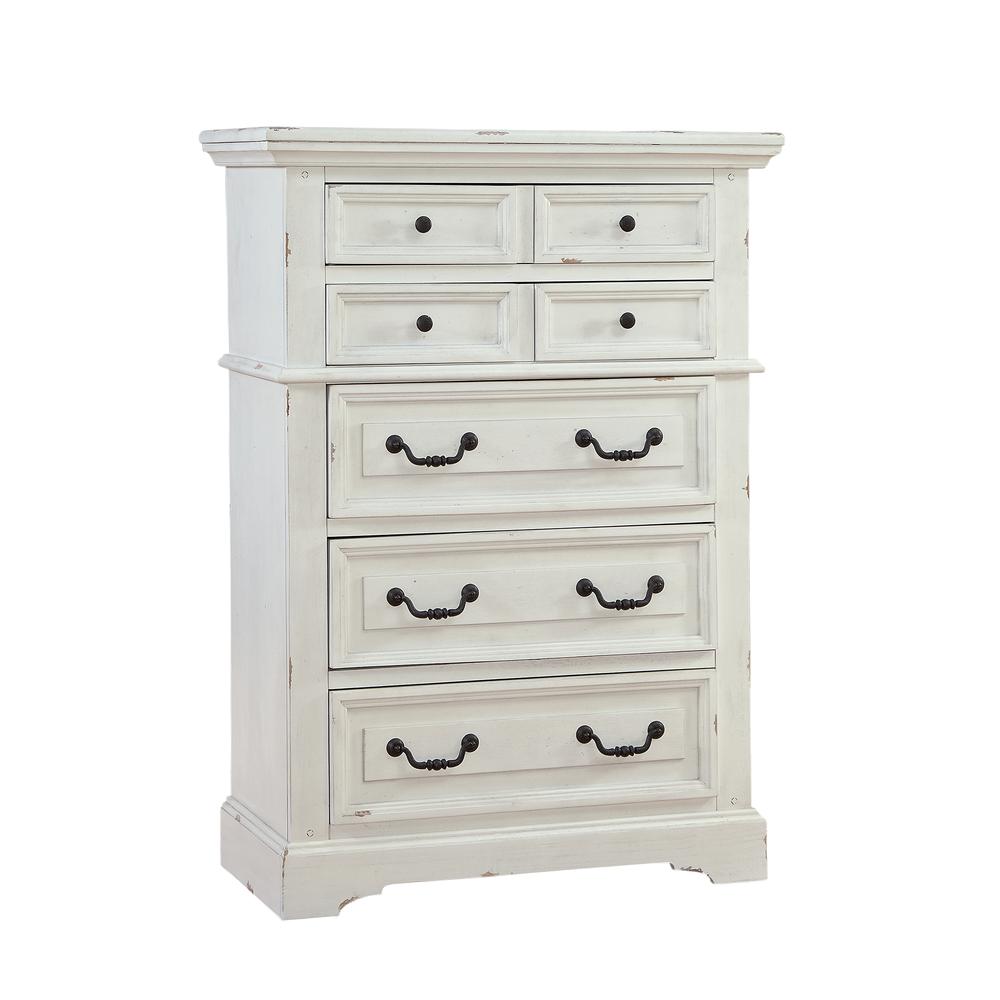 Stonebrook Antiqued White Chest. Picture 2