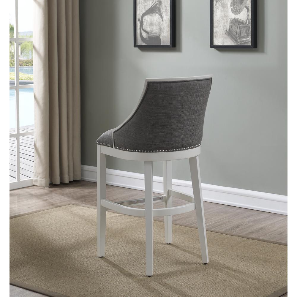 Lanie Bar Stool, Off White. Picture 2