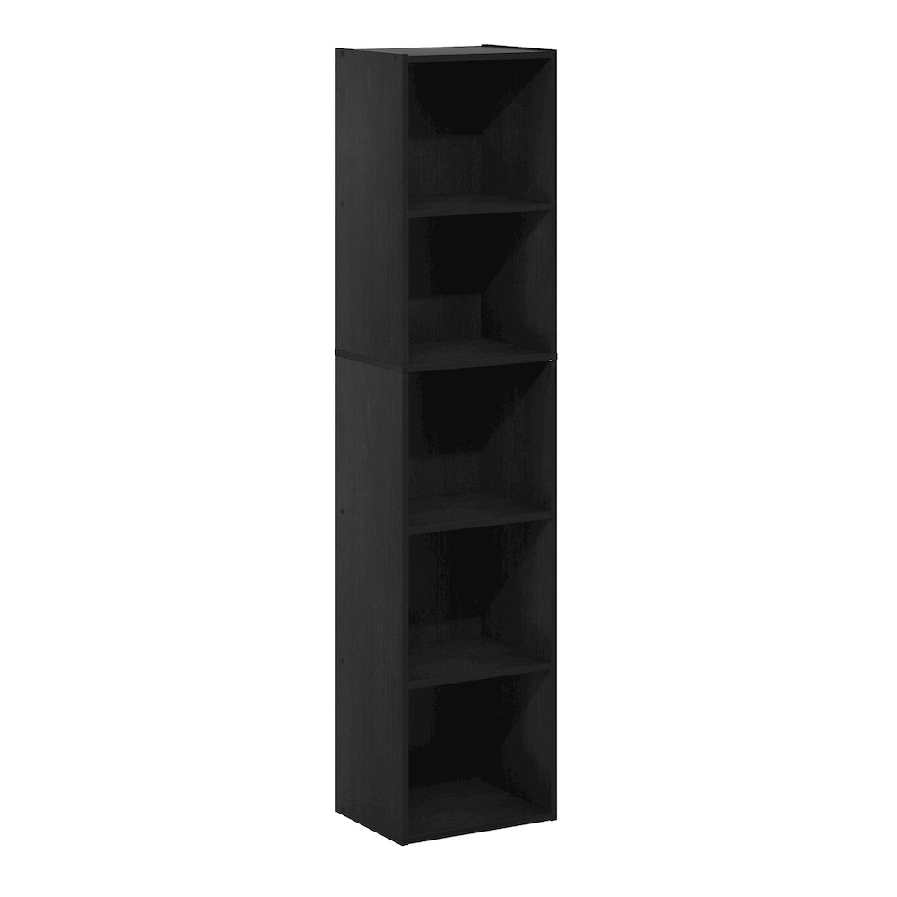 Furinno Pasir 5-Tier Open Shelf Bookcase, Blackwood. Picture 2