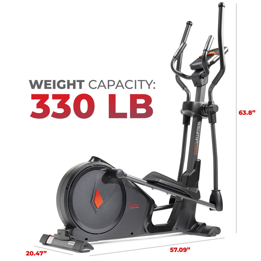 Sunny Health & Fitness Premium Elliptical Exercise Machine Smart Trainer with Exclusive SunnyFit® App Enhanced Bluetooth Connectivity. Picture 6