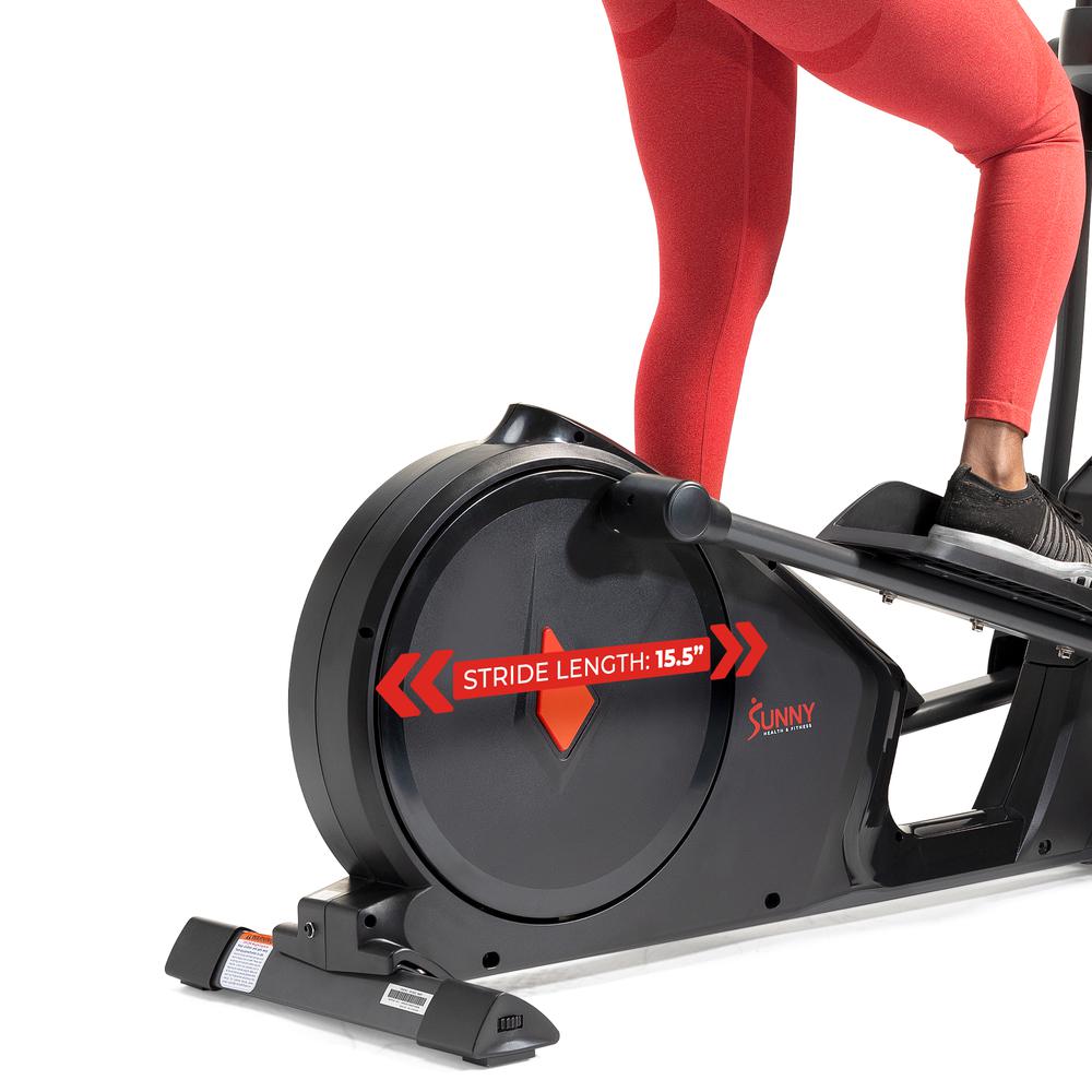 Sunny Health & Fitness Premium Elliptical Exercise Machine Smart Trainer with Exclusive SunnyFit® App Enhanced Bluetooth Connectivity. Picture 12