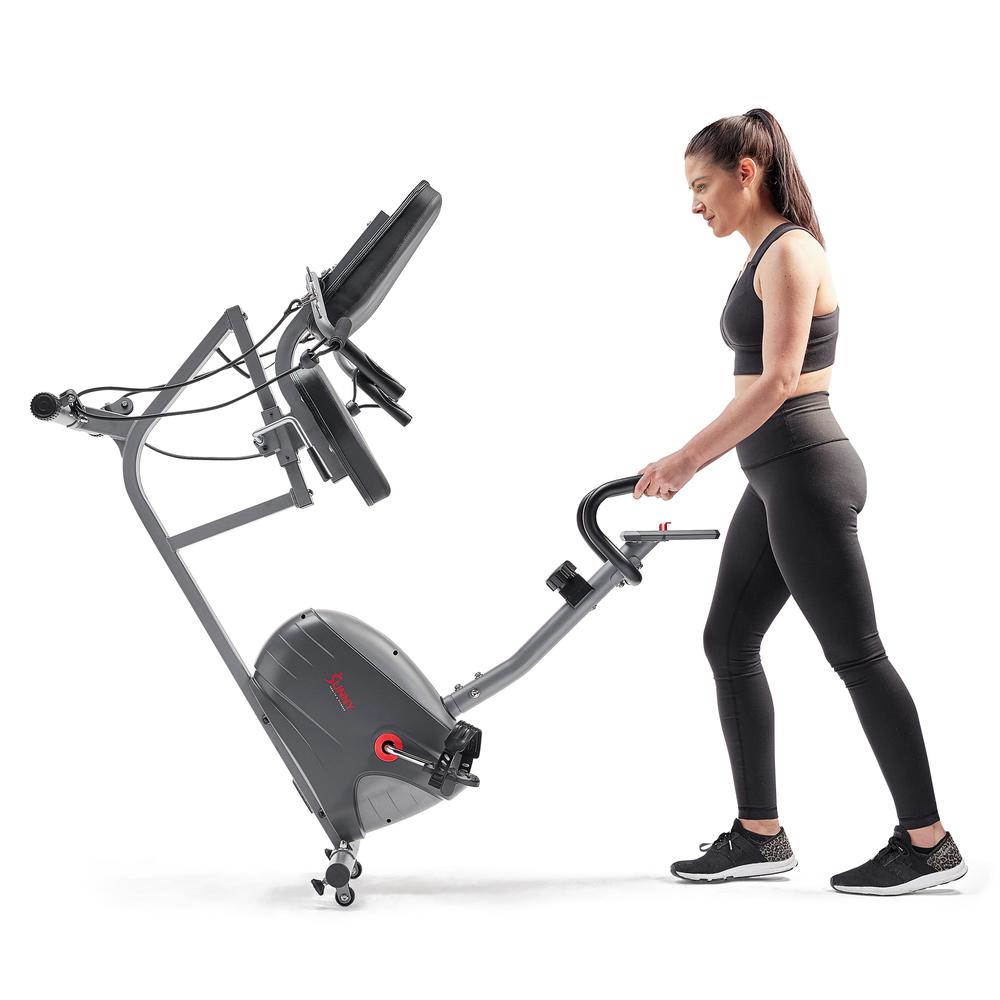Sunny Health & Fitness Performance Interactive Series Recumbent Exercise Bike with Exclusive SunnyFit™ App Enhanced Bluetooth Connectivity - SF-RB420031. Picture 8