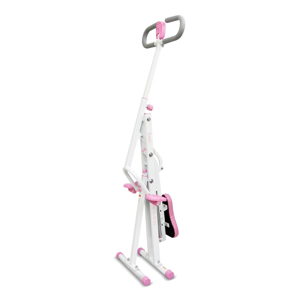Sunny Health & Fitness Upright Row-N-Ride® Exerciser in Pink – P2100. Picture 4