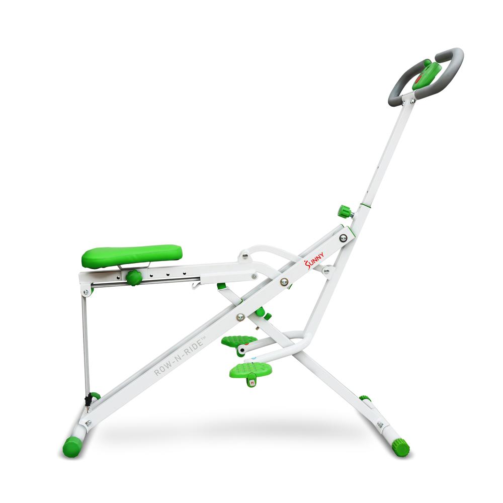 Sunny Health & Fitness Upright Row-N-Ride® Exerciser in Green - NO. 077G. Picture 3