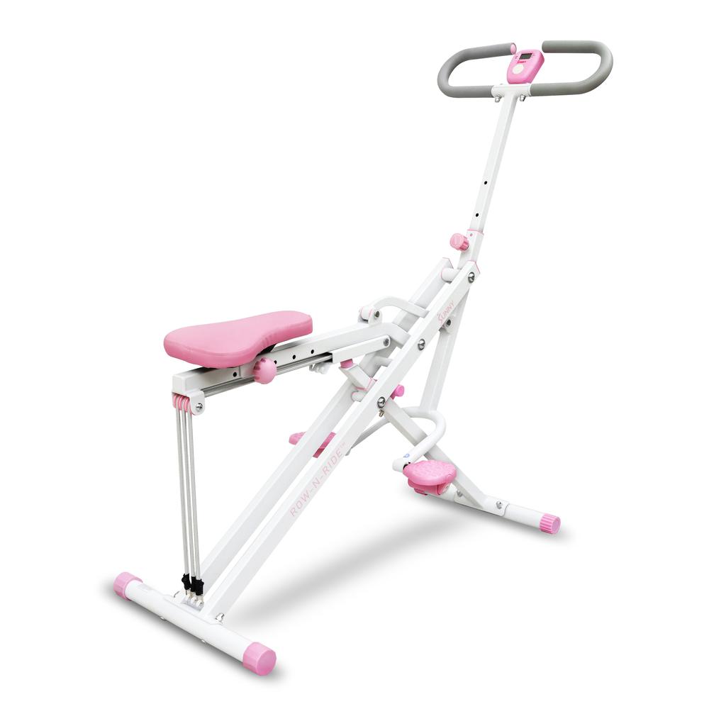 Sunny Health & Fitness Upright Row-N-Ride® Exerciser in Pink – P2100. Picture 1
