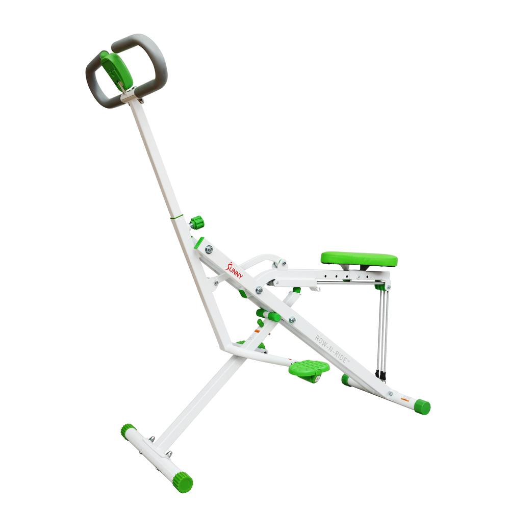Sunny Health & Fitness Upright Row-N-Ride® Exerciser in Green - NO. 077G. Picture 8