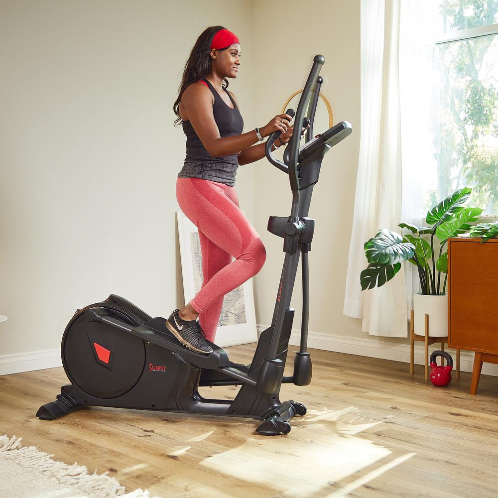Sunny Health & Fitness Premium Elliptical Exercise Machine Smart Trainer with Exclusive SunnyFit® App Enhanced Bluetooth Connectivity. Picture 7