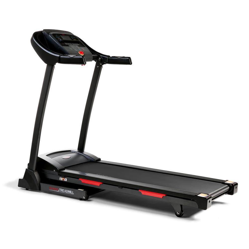 Sunny Health & Fitness Premium Folding Auto-Incline Smart Treadmill with Exclusive SunnyFit® App Enhanced Bluetooth Connectivity. Picture 1