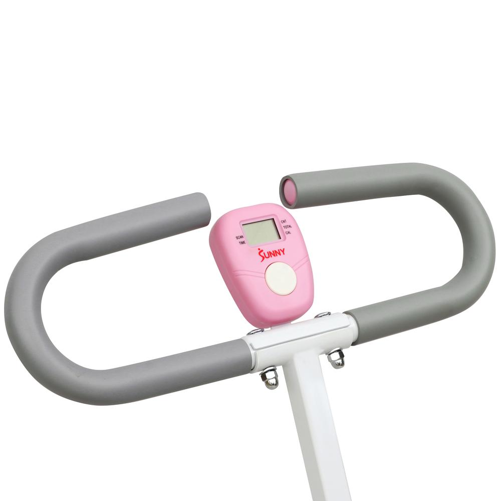 Sunny Health & Fitness Upright Row-N-Ride® Exerciser in Pink – P2100. Picture 13