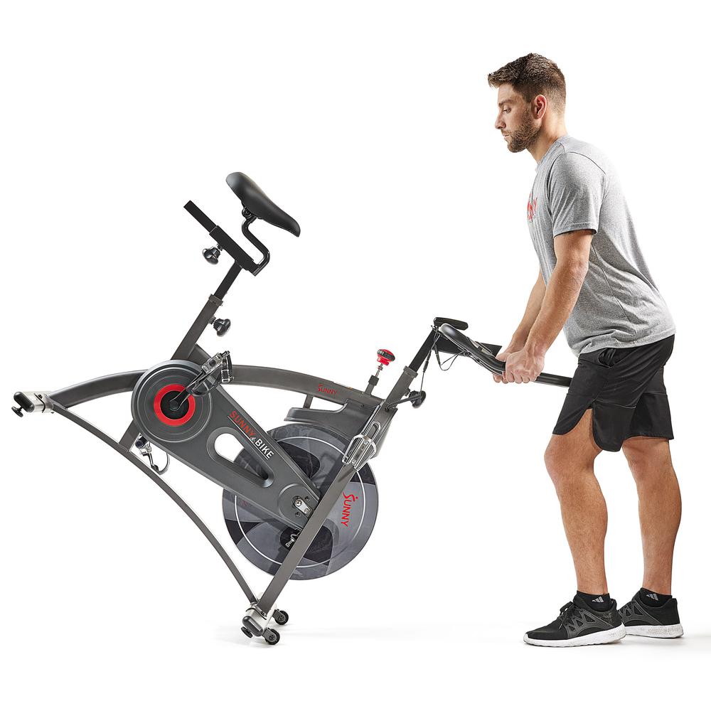 Sunny Health & Fitness Premium Magnetic Resistance Smart Indoor Cycling Bike with Quiet Belt Drive and Exclusive SunnyFit® App Enhanced Bluetooth Connectivity. Picture 14
